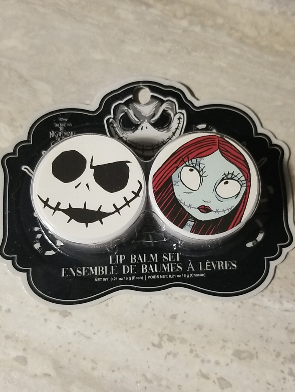 The Nightmare Before Christmas Lip Balm Set - Jack & Sally